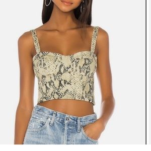 Capulet snakeskin top